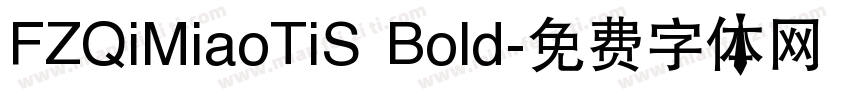 FZQiMiaoTiS Bold字体转换